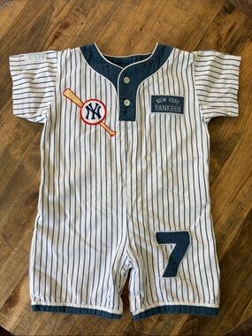 1991 Vintage New York Yankees Toddler Romper 3T